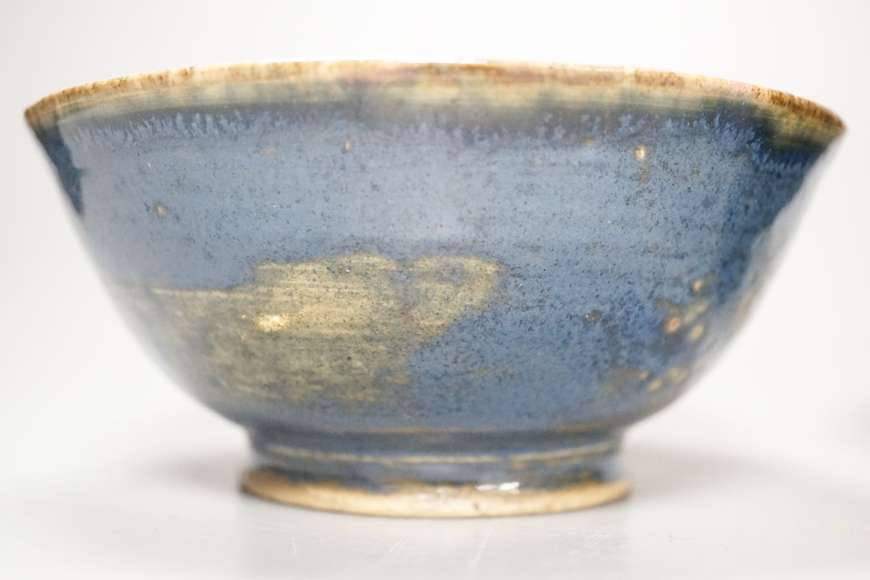 Two Chinese Henan type black glazed bowls, Qing dynasty 15.5cm